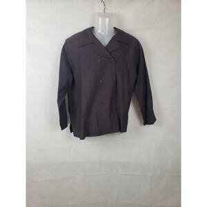 Spirithouse Button Down Top/Blazer Jacket M Cotton/Linen Purple (ish) /gray